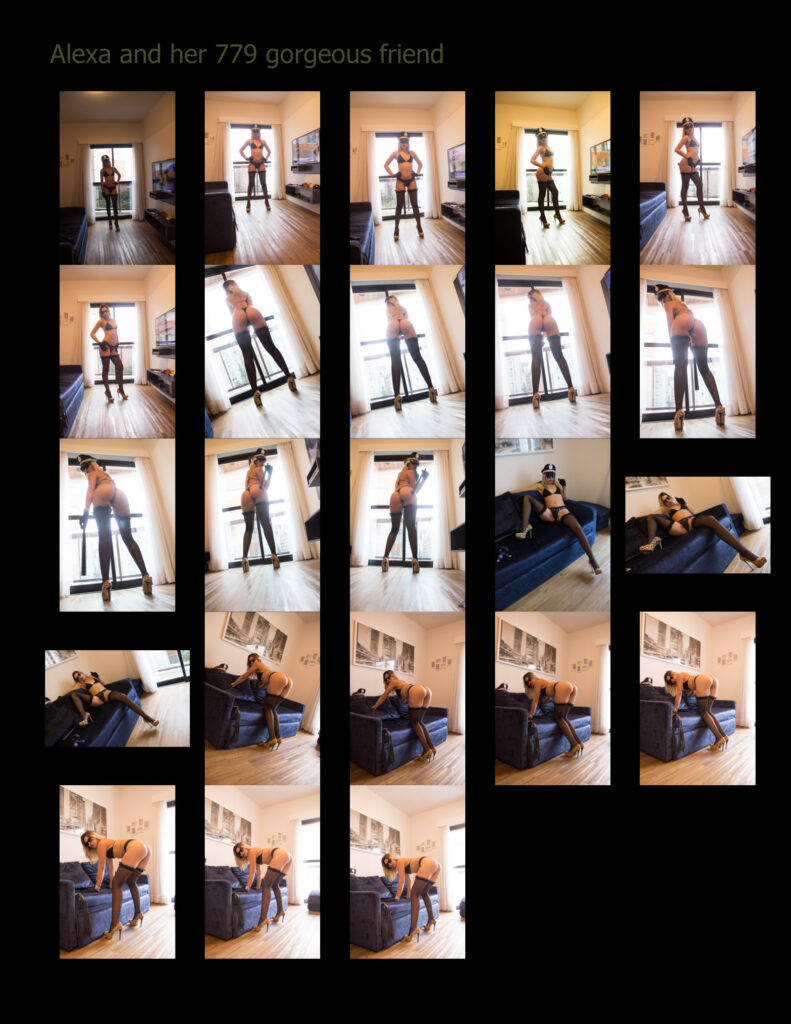 police officer in high heels and black stockings